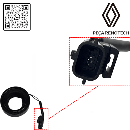 RN 630453 Conjunto de Embreagem do Compressor Renault Kwid -Para Compressor Orim - 3